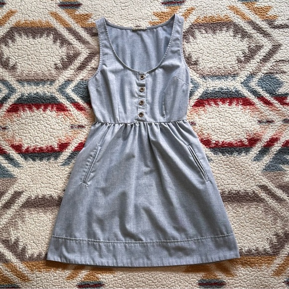 Anthropologie COPE Chambray Button Dress - Picture 1 of 6